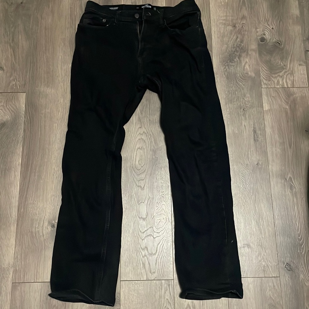 Black Hollister Straight Jeans